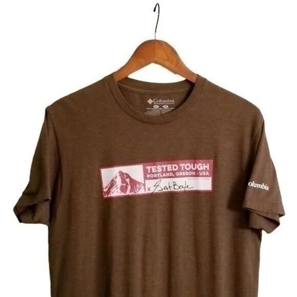 Columbia Brown Tested Tough T-shirt Size - Medium  8 0052 - Picture 4 of 4